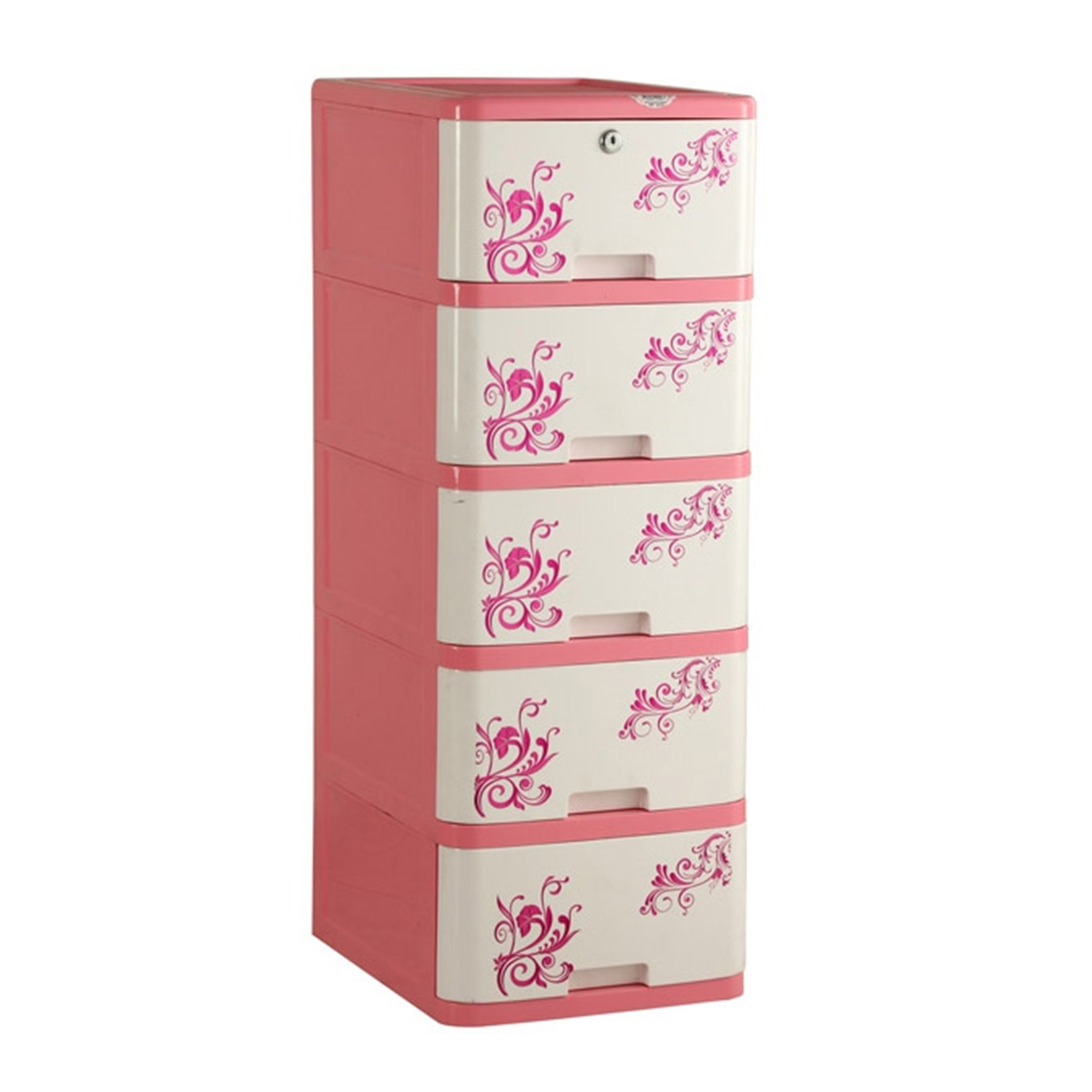 RFL 5D Single Plastic Wardrobe with Locker | 5 Drawer Storage Cabinet