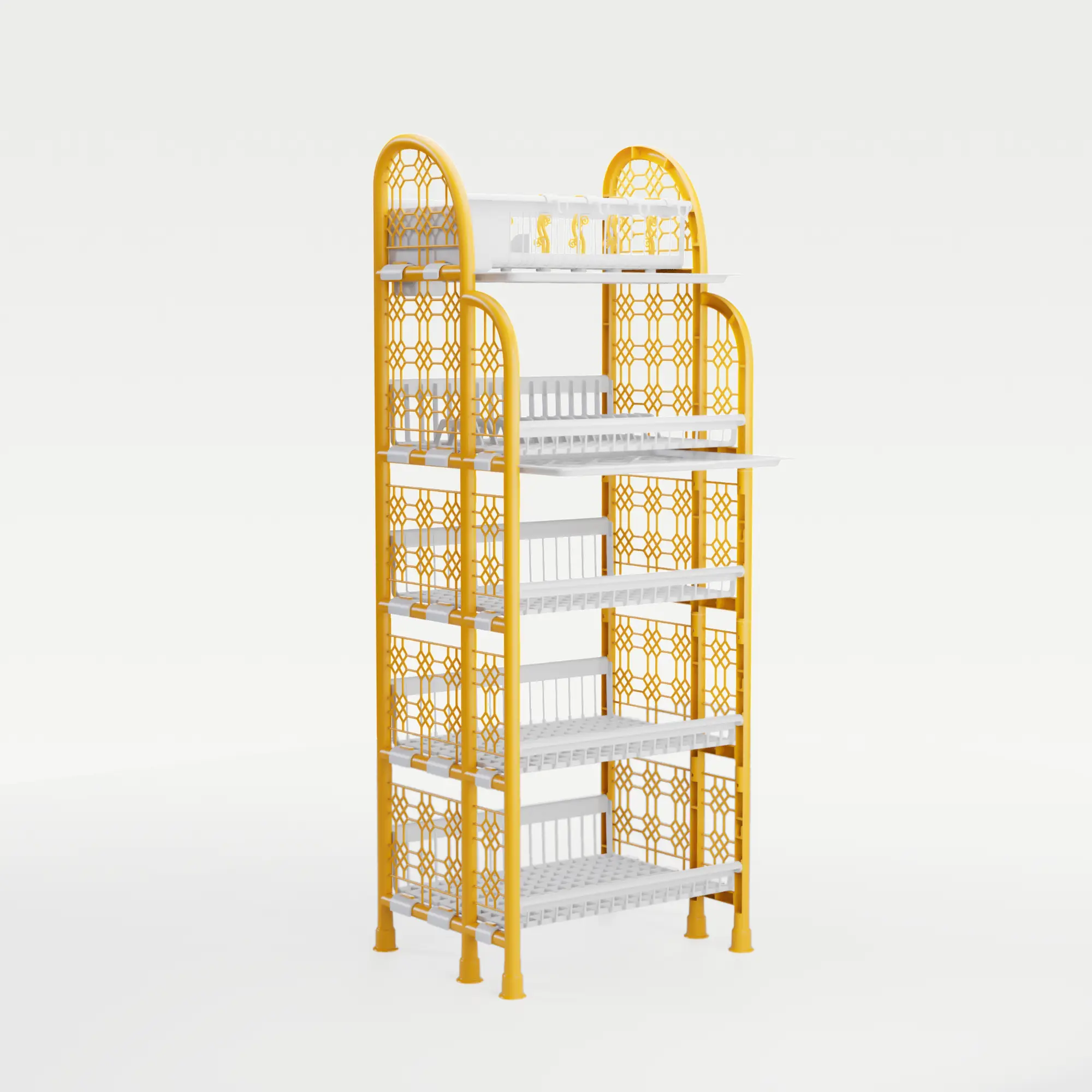 2 Tray Kitchen Rack | 5 Layer Multi-Purpose Storage Shelf